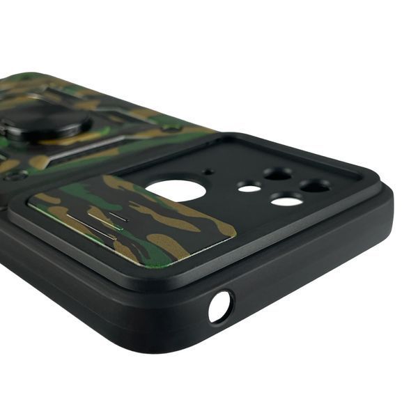 Чохол для Xiaomi POCO C40 броньований камуфляжний військовий на сяомі поко з40 зелений 0008329 фото