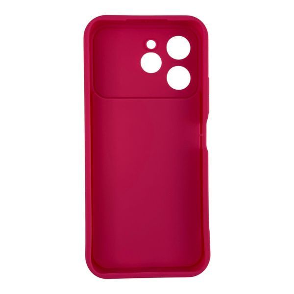 Чехол силиконовый Soft Touch для Tecno Spark 40 (KM5n) малиновый (Полная защита камеры) 0054442 фото