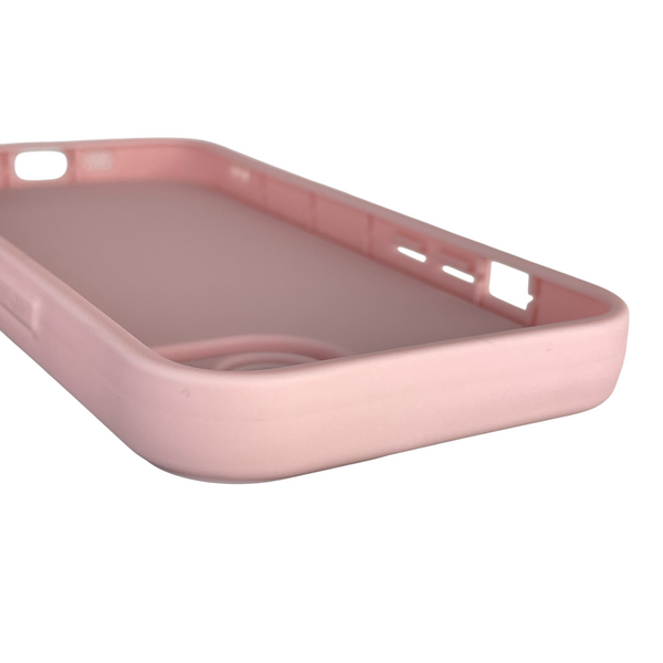 Чохол силіконовий Soft Touch з 3D принтом для Apple iPhone 13 рожевий (Повний захист камери) 0041721 фото