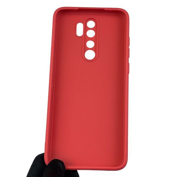 Чохол для Xiaomi Redmi Note 8 Pro з квадратними гранями із захистом камери на сяомі редмі нот 8 про червоний 0012916 фото