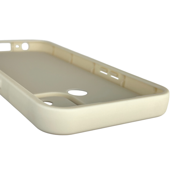 Чехол силиконовый Soft Touch с 3D принтом для Oppo A32 молочный (Полная защита камеры) 0041778 фото
