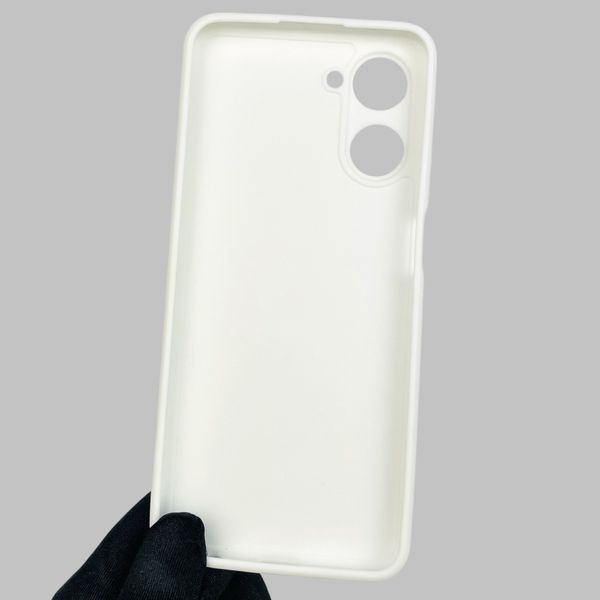 Чехол для Realme 10 4G однотонный с квадратными гранями с защитой камеры на реалми 10 4г белый 0001537 фото