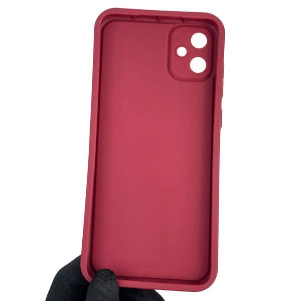 Чохол силіконовий оригінальний Soft Touch з 3D принтом мему сібу для Samsung Galaxy A05 (SM-A055) бордовий (Повний захист камери) 0047433 фото