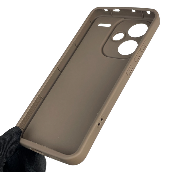Чохол силіконовий Soft Touch з 3D принтом жіночим для Xiaomi Redmi Note 13 Pro Plus 5G коричневий (Повний захист камери) 0043110 фото