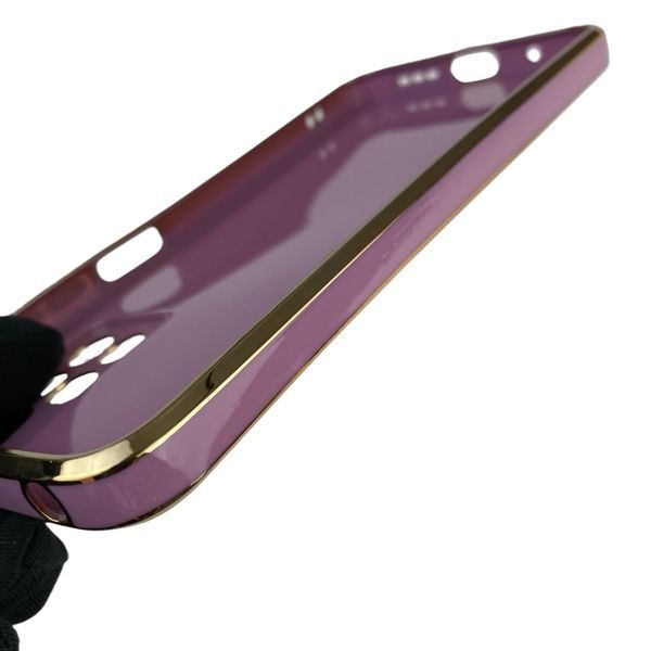 Чохол для Xiaomi Redmi 10 (2022) з кільцем-підставкою із золотою окантовкою на сяомі редмі 10 2022 чорничний gs1 0021187 фото