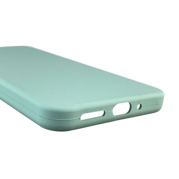 Чехол для Xiaomi Redmi 13C силиконовый с микрофиброй нескользящий на сяоми редми 13с бирюзовый 0032596 фото