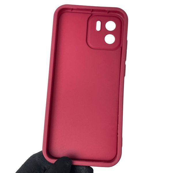 Чехол силиконовый Soft Touch с 3D принтом мема сибу для Xiaomi Redmi A1 бордовый (Полная защита камеры) 0048153 фото