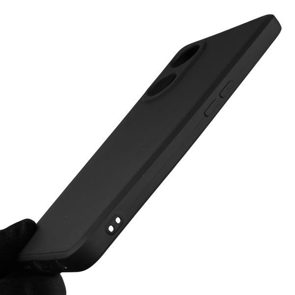 Чехол для OPPO A98 5G с квадратными гранями с защитой камеры на оппо а98 5г чёрный 0012463 фото