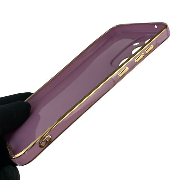 Чохол для Samsung Galaxy A55 5G (SM-A556B) з кільцем MagSafe із золотою окантовкою на самсунг а55 чорничний gs1 0022406 фото