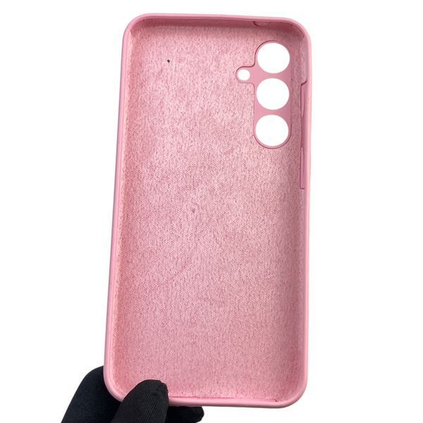 Чохол для Samsung Galaxy A35 5G (SM-A356B) силіконовий з мікрофіброю нековзний на самсунг а35 5г рожевий 0031946 фото