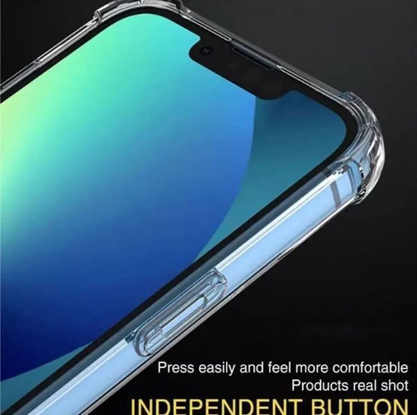 Прозрачный чехол для Apple iPhone 12 с углами-амортизаторами с защитой камеры противоударный (эпл айфон 12) 0061478 фото