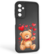 Чохол силіконовий оригінальний Soft Touch з 3D принтом милий ведмедик для Samsung Galaxy M34 5G (SM-M346) чорний (Повний захист камери) 0043556 фото 1