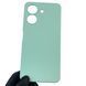 Чехол для Xiaomi Redmi 13C силиконовый с микрофиброй нескользящий на сяоми редми 13с бирюзовый 0032596 фото 1
