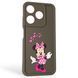 Чехол силиконовый Soft Touch с 3D принтом волшебной минни маус для TECNO Spark 10C (KI5m) коричневый (Полная защита камеры) 0050430 фото 1