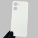 Чехол для Realme 10 4G однотонный с квадратными гранями с защитой камеры на реалми 10 4г белый 0001537 фото 1