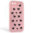 Чохол силіконовий Soft Touch з 3D принтом для Apple iPhone SE 2020 рожевий (Повний захист камери)