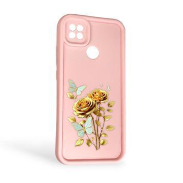 Чохол силіконовий Soft Touch з 3D принтом жіночим для Xiaomi Redmi 9C рожевий (Повний захист камери) 0042990 фото