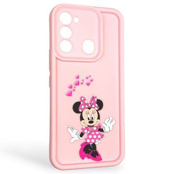 Чехол силиконовый оригинальный Soft Touch с 3D принтом волшебной минни маус для TECNO Spark Go 2022 (KG5m) розовый (Полная защита камеры) 0049858 фото