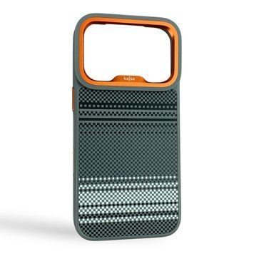 Чехол Kajsa Resort Gradient Stripe для iPhone 18 Pro разноцветный Mix (MagSafe, металлическое кольцо камеры, премиум) 0062144 фото
