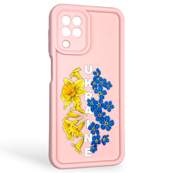 Чехол силиконовый Soft Touch с 3D принтом для Samsung Galaxy M32 4G (SM-M325F) пудровый (Полная защита камеры) 0041944 фото
