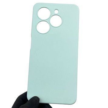 Чохол для TECNO Spark Go 2024 (BG6) силіконовий з мікрофіброю нековзний на техно спарк го 2024 блакитний 0032298 фото