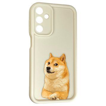 Чохол силіконовий оригінальний Soft Touch з 3D принтом мему сібу для Samsung Galaxy A15 (SM-A155M) молочний (Повний захист камери) 0047485 фото