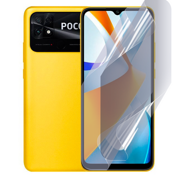 Плёнка гидрогелевая для Xiaomi POCO C50 глянцевая противоударная на сяоми поко с50 прозрачная 0003382 фото