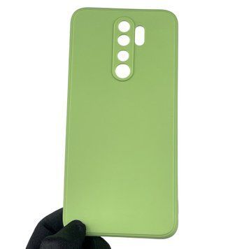 Чехол для Xiaomi Redmi Note 8 Pro с квадратными гранями с защитой камеры на сяоми редми нот 8 про фисташковый 0012917 фото