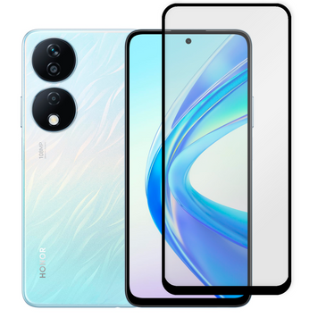 Защитное стекло для телефона Honor X7b противоударное полноэкранное на хонор х7б черное 0038148 фото