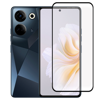 Захисне скло для телефона Tecno Camon 20 Pro (CK7n) протиударне повноекранне на техно камон 20 про чорне 0038363 фото