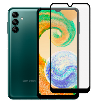 Защитное стекло МАТОВОЕ для телефона Samsung Galaxy A04s (SM-A047F) противоударное на самсунг а04с черное 0039198 фото