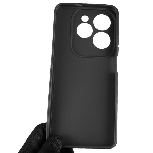 Чохол для Tecno Spark 20 Pro (KJ6) із квадратними гранями із захистом камери на техно спарк 20 про чорний 0007966 фото