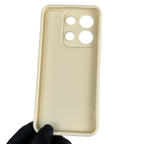 Чехол силиконовый Soft Touch для Xiaomi Redmi Note 13 4G молочный (Полная защита камеры) 0039994 фото
