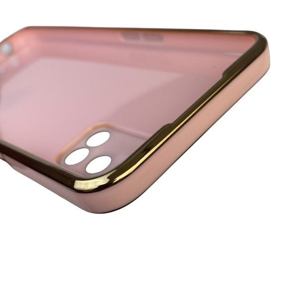 Чехол для OPPO A72 с защитой камеры с золотой окантовкой на оппо а72 пудровый gs1 0020106 фото