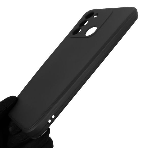 Чехол для TECNO Spark Go 2022 KG5m с квадратными гранями с защитой камеры на техно спарк го 2022 чёрный 0001187 фото
