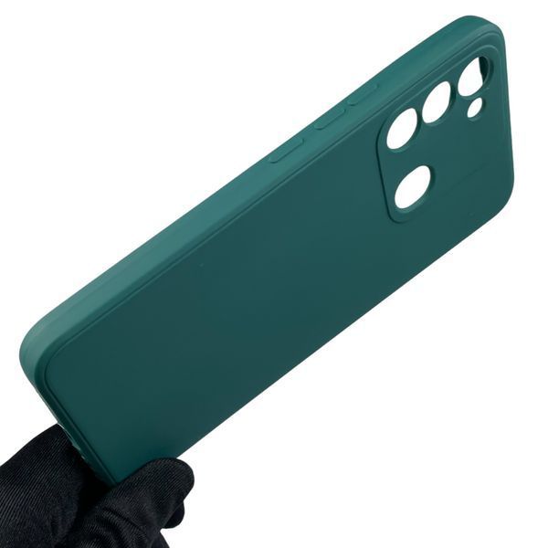 Чехол для Tecno Spark Go 2022 (KG5m) с квадратными гранями с защитой камеры на техно спарк го 2022 зелёный 0012664 фото