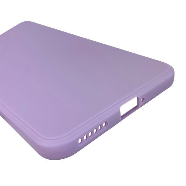 Чохол для Xiaomi Mi 11 Lite однотонний з квадратними гранями із захистом камери на сяомі мі 11 лайт бузковий 0001237 фото