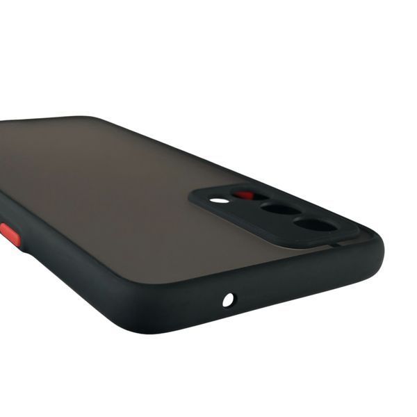 Чехол для Realme GT матовый с высокими бортами с защитой камеры на реалми гт черный 0013563 фото