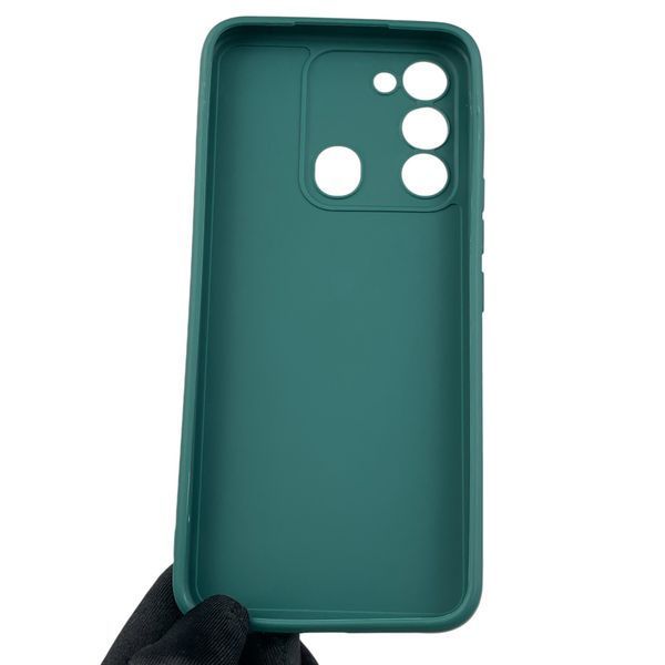 Чехол для Tecno Spark Go 2022 (KG5m) с квадратными гранями с защитой камеры на техно спарк го 2022 зелёный 0012664 фото