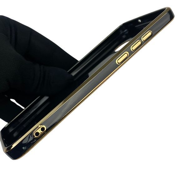Чехол для Huawei Honor 8X JSN-L21 с кольцом MagSafe с золотой окантовкой на хуавей хонор 8х черный gs1 0022132 фото