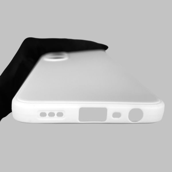 Чохол для OPPO A78 4G однотонний з квадратними гранями із захистом камери на оппо а78 4г білий 0001540 фото