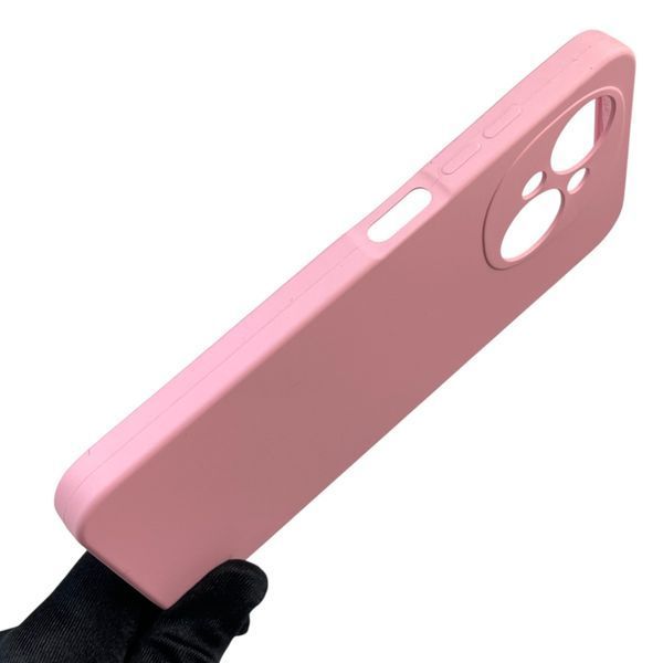 Чехол для Tecno Spark Go 2025 (KL4) силиконовый с микрофиброй нескользящий на техно спарк го 2025 розовый 0032313 фото