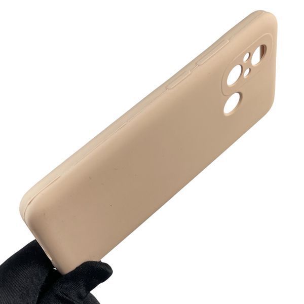 Чохол для Xiaomi Redmi 11A силіконовий з мікрофіброю нековзний на сяомі редмі 11а пудровий 0032564 фото