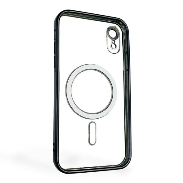Чехол для Apple iPhone XR с линзами на камере с MagSafe на айфон хр черный 0034453 фото