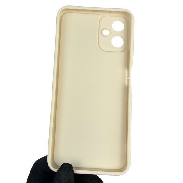 Чохол силіконовий оригінальний Soft Touch з 3D принтом злого кота для Samsung Galaxy A06 (SM-A065) молочний (Повний захист камери) 0046349 фото