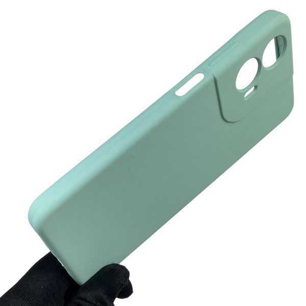Чехол для Motorola E14 силиконовый с микрофиброй нескользящий на моторола е14 бирюзовый 0031692 фото