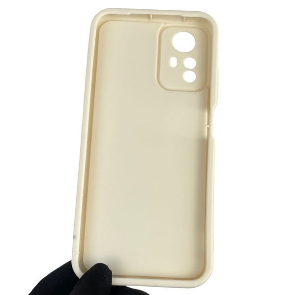 Чехол силиконовый оригинальный Soft Touch с 3D принтом смешного теда мишки для Xiaomi Redmi Note 12s 4G молочный (Полная защита камеры) 0049022 фото