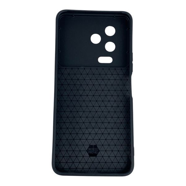 Чехол противоударный для Infinix Note 12 с магнитной пластиной со шторкой на камере черный 0050587 фото