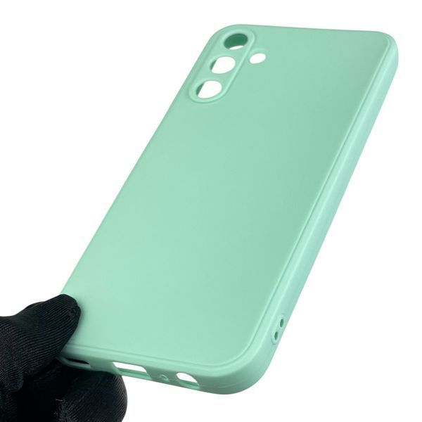 Чохол для Samsung Galaxy A15 з квадратними гранями із захистом камери на самсунг а15 м'ятний 0012564 фото