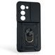 Чохол протиударний для Xiaomi Redmi 15 4G EU / UA з магнітною пластиною зі шторкою на камері чорний 0051057 фото 1